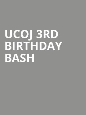 UCOJ 3rd Birthday Bash at O2 Academy Islington